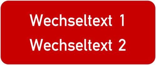 Gravurschild 60x25x1,5mm Kunststoff rot, 2-zeilig, selbstklebend