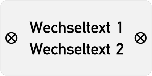 Edelstahlschild 60x30x1,0mm, Edeltahl V4A geschliffen , 2-zeilig, 2 Bohrungen