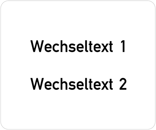 Gravurschild 60x50x1,5mm, Kunststoff wei&szlig;, 2-zeilig, selbstklebend