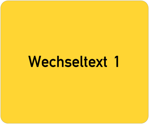 Gravurschild 60x50x1,5mm, Kunststoff gelb, 1-zeilig, selbstklebend
