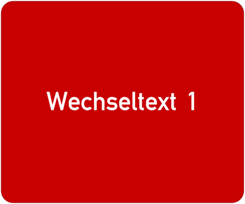 Gravurschild 60x50x1,5mm, Kunststoff rot, 1-zeilig, selbstklebend