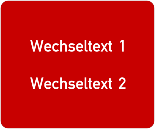 Gravurschild 60x50x1,5mm, Kunststoff rot, 2-zeilig, selbstklebend