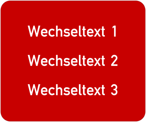 Gravurschild 60x50x1,5mm, Kunststoff rot, 3-zeilig, selbstklebend