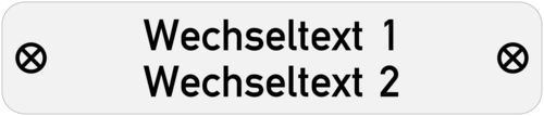 Edelstahlschild 70x15x1,0mm, Edelstalhl V4A geschliffen , 2-zeilig, 2 Bohrungen