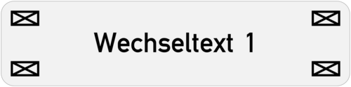 Kabelschild 80x20x1,0mm, Edelstahl V4A geschliffen, 1-zeilig, 4 Aussparungen