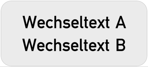 Einlegeschild 42x19x0,8 mm Kunststoff silbermetallic,  selbstklebend, 2-zeilig