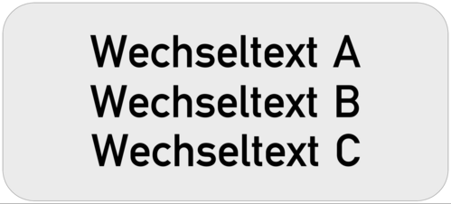 Einlegeschild 42x19x0,8 mm Kunststoff silbermetallic,  selbstklebend, 3-zeilig