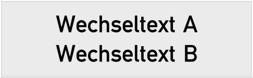 Einlegeschild 45x14x0,8 mm Kunststoff silbermetallic,  selbstklebend, 2-zeilig