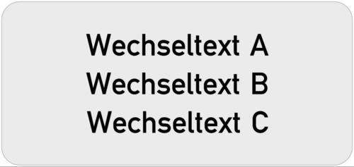 Einlegeschild 57x27x0,8 mm Kunststoff silbermetallic,  selbstklebend, 3-zeilig